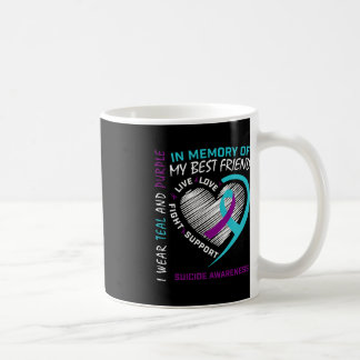 Taza De Café Corazón En Memoria De La Mejor Conciencia Del Suic