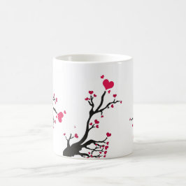 Taza De Café corazón flamante