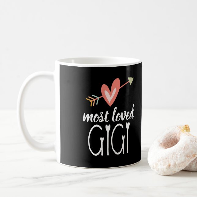 Taza De Café Corazón Gigi más querido (Con donut)