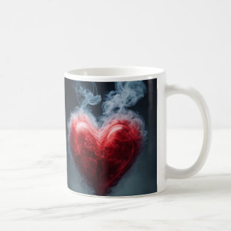 Taza De Café corazón hecho de humo