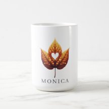 Corazón Hoja Personalizado 