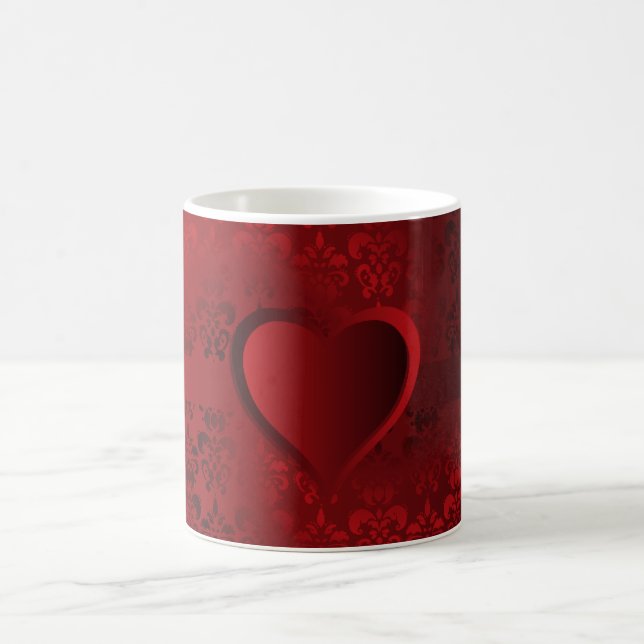 Taza De Café Corazón húmedo rojo (Centro)