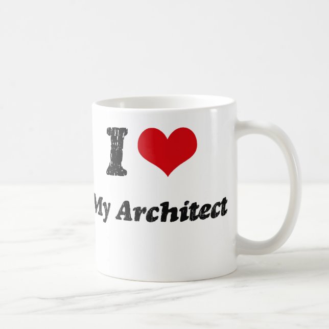 Taza De Café Corazón I mi arquitecto (Derecha)