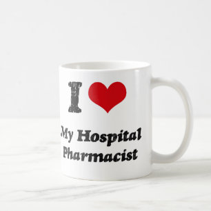 Taza De Café Corazón I mi farmacéutico del hospital