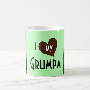 Taza De Café Corazón I mi Grumpa