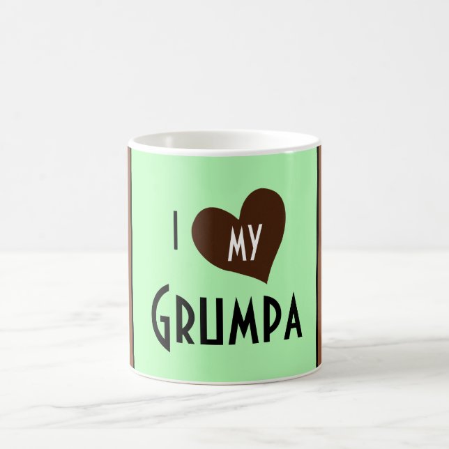 Taza De Café Corazón I mi Grumpa (Centro)