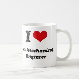 Taza De Café Corazón I mi ingeniero industrial