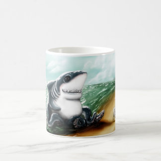 Taza De Café Corazón I usted Sharktopus