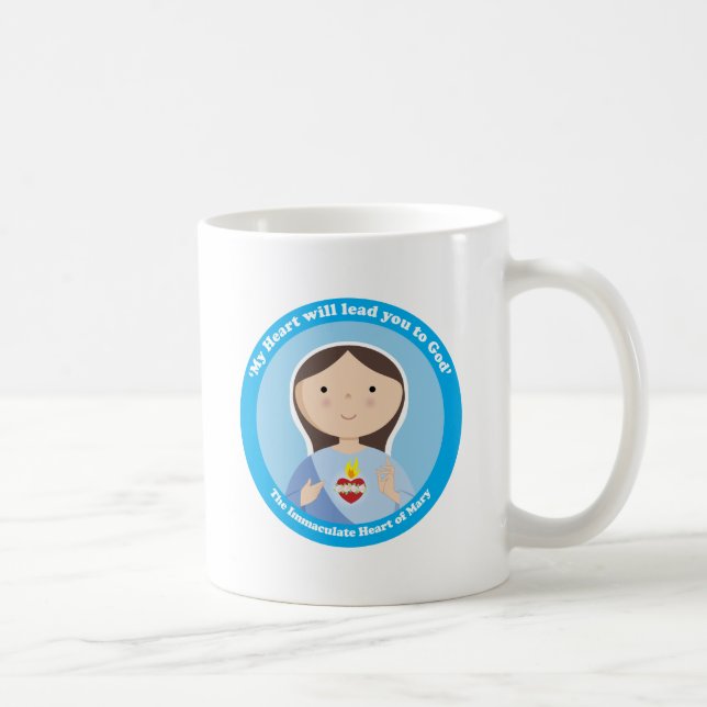 Taza De Café Corazón inmaculado de Maria (Derecha)