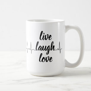 Taza De Café Corazón inspirador minimalista