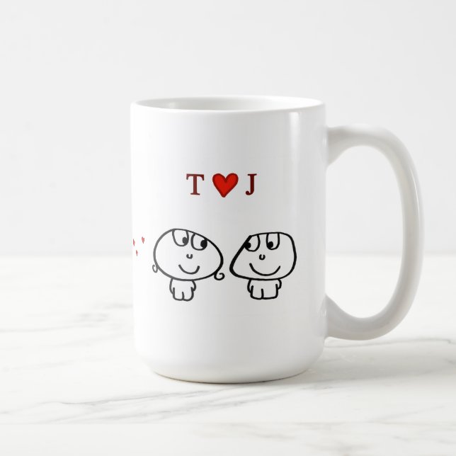 Taza De Café "Corazón J de T " (Derecha)