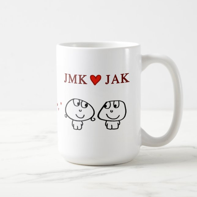 Taza De Café "Corazón JAK de JMK " (Derecha)