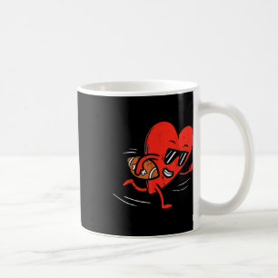 Taza De Café Corazón Jugando Fútbol Día de San Valentín Deporte