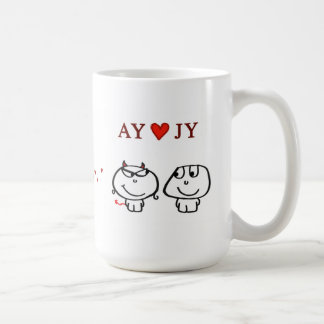 Taza De Café "Corazón JY de AY "
