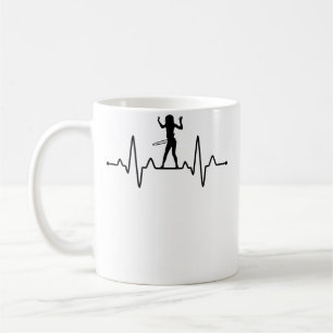 Taza De Café Corazón Late Hula Hoop Ekg Aro De Fitness Danza
