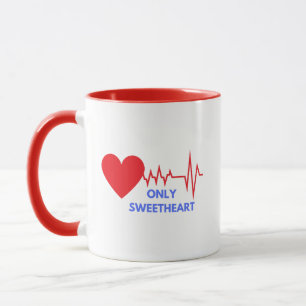 Taza de café Corazón Late Solo Corazón Dulce
