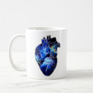 Taza De Café Corazón lleno de anatomía espacial infinita