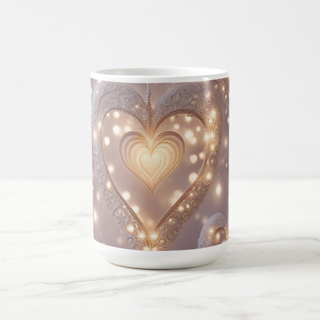 Taza De Café Corazón Lleno De Luz (Centro)