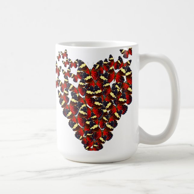 Taza De Café Corazón mariposa (Derecha)