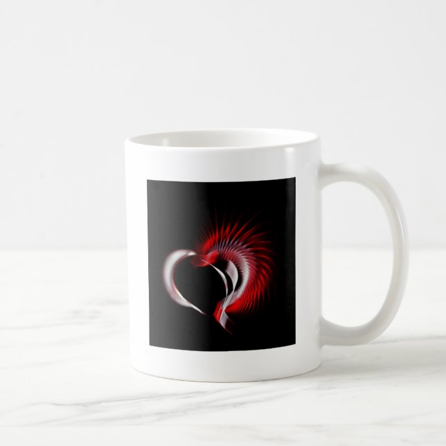 Taza De Café Corazón metalizado (Derecha)