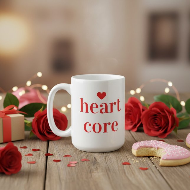 Taza De Café Corazón Mínimo Día de San Valentín (Subido por el creador)