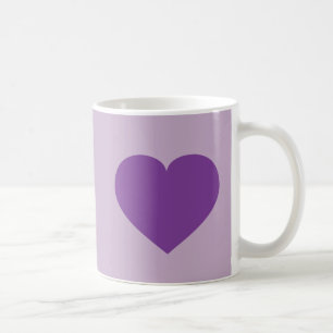 Taza De Café Corazón morado
