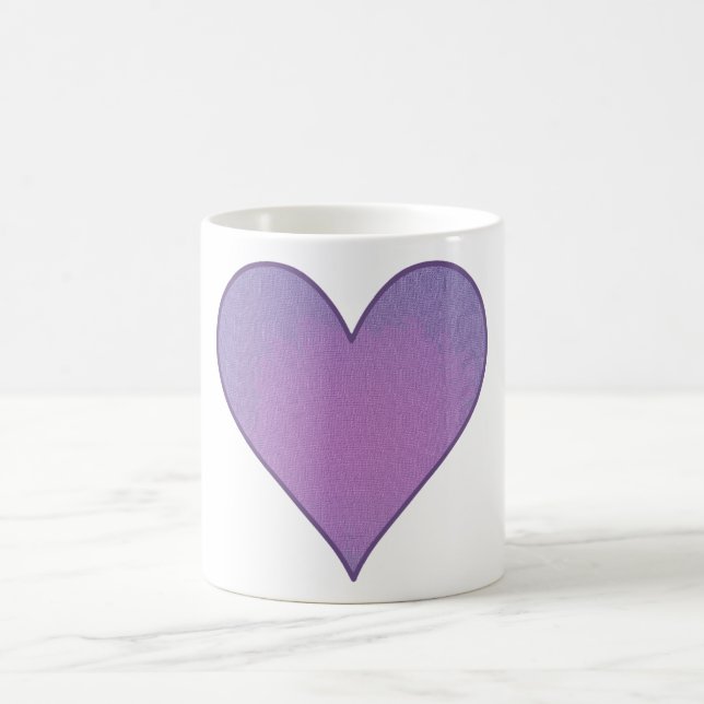 Taza De Café Corazón morado (Centro)