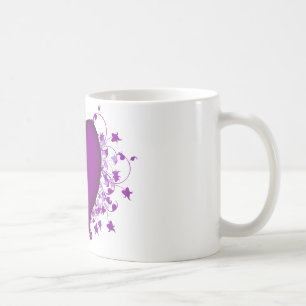 Taza De Café Corazón morado