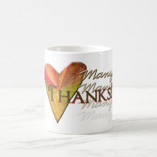 Taza De Café Corazón multicolor Muchas gracias