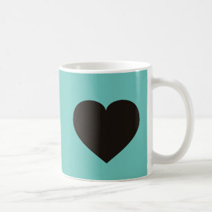 Taza De Café Corazón negro
