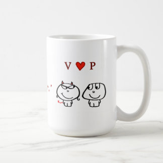 Taza De Café "Corazón P de V "