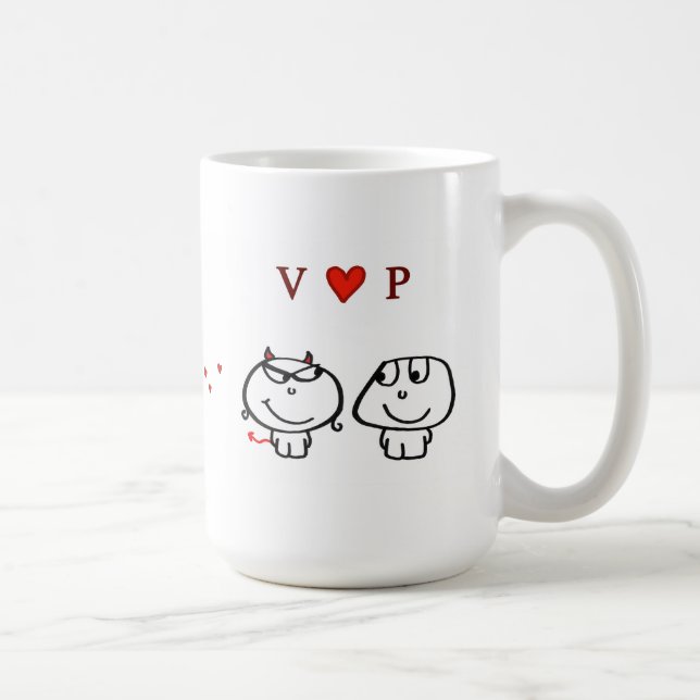 Taza De Café "Corazón P de V " (Derecha)