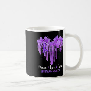Taza De Café Corazón Paz Amor Cura Fibromialgia Conciencia