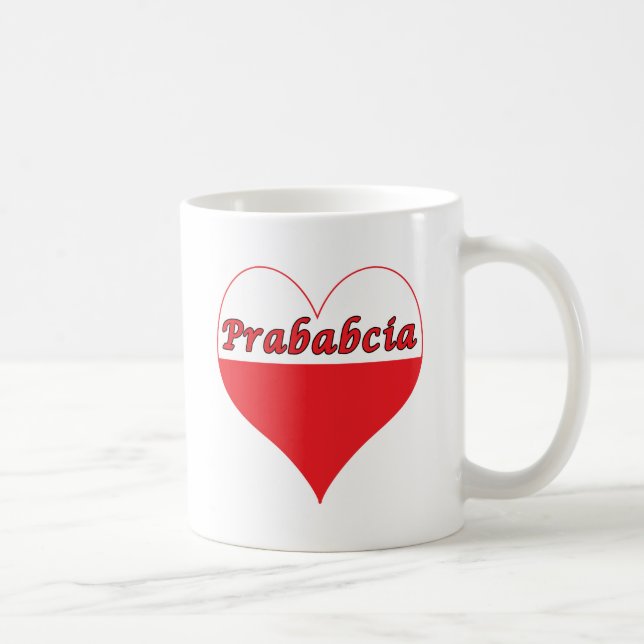 Taza De Café Corazón polaco de Prababcia (Derecha)