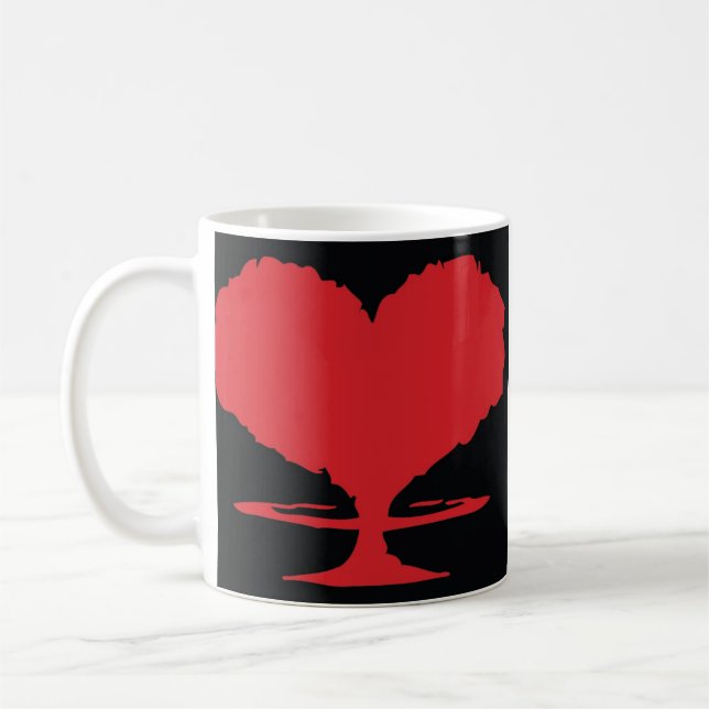 Taza De Café Corazón radiactivo (Izquierda)