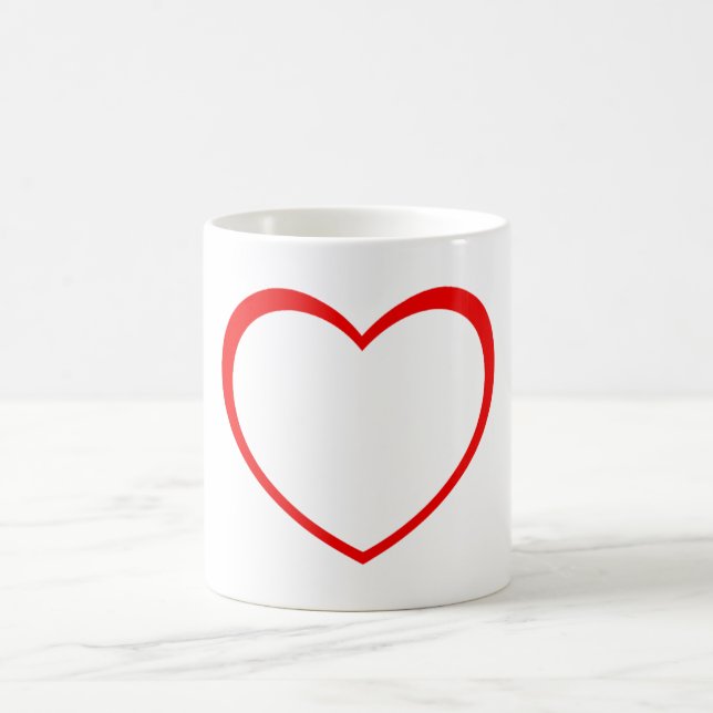 Taza De Café Corazón rojo (Centro)