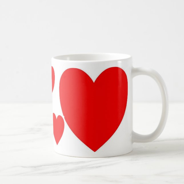 Taza De Café Corazón rojo (Derecha)