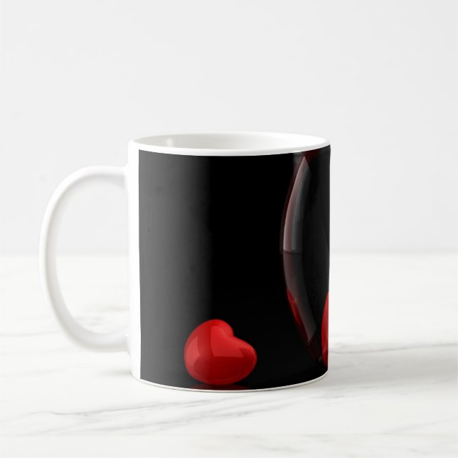 Taza De Café Corazón Rojo (Izquierda)