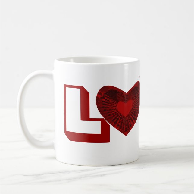 Taza De Café Corazón rojo (Izquierda)