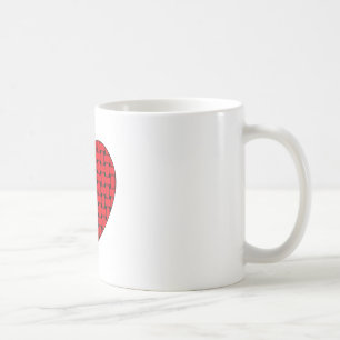 Taza De Café Corazón rojo agitado