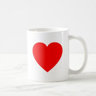 Taza De Café Corazón rojo claro