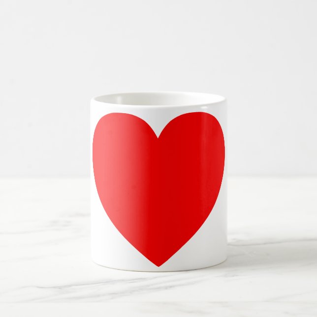 Taza De Café Corazón rojo claro (Centro)