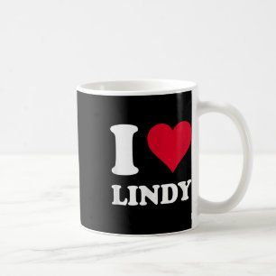 Taza De Café Corazón Rojo Me Encanta Lindy