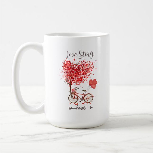 Taza De Café corazón rojo para mi valentía (Izquierda)