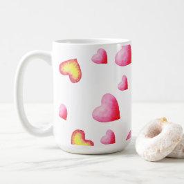Taza De Café Corazón rojo romántico