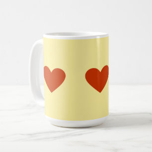 Taza De Café Corazón Rojo Simple