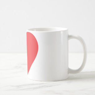 Taza De Café corazón rojo uno