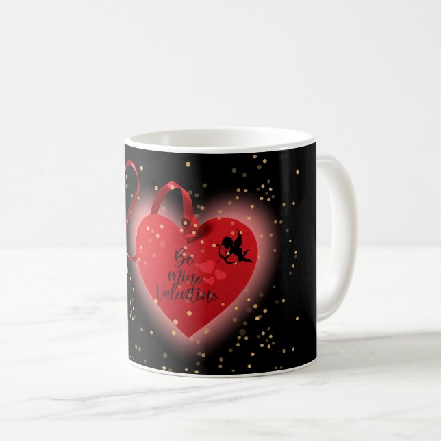 Taza De Café Corazón Rojo Valentine (Anverso derecho)