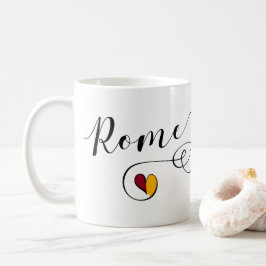 Taza De Café Corazón Roma, Roma, Italia