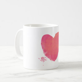 Taza De Café Corazón rosa